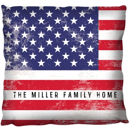 Stars and Stripes Cushion 4x4 5x5 6x6 7x7 8x8